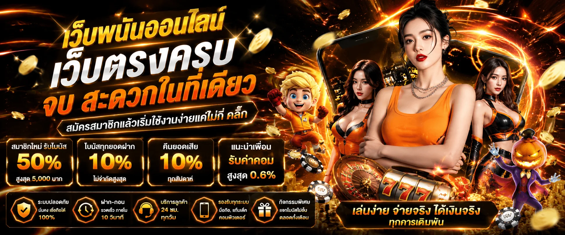 สล็อตออนไลน์ UFASIX9 รวมค่ายดัง PG Slot Pragmatic Play แตกง่ายได้เงินจริง